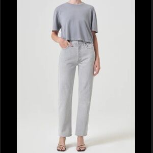 NWOT AGOLDE 90’s Pinch Waist High Rise Straight Jeans